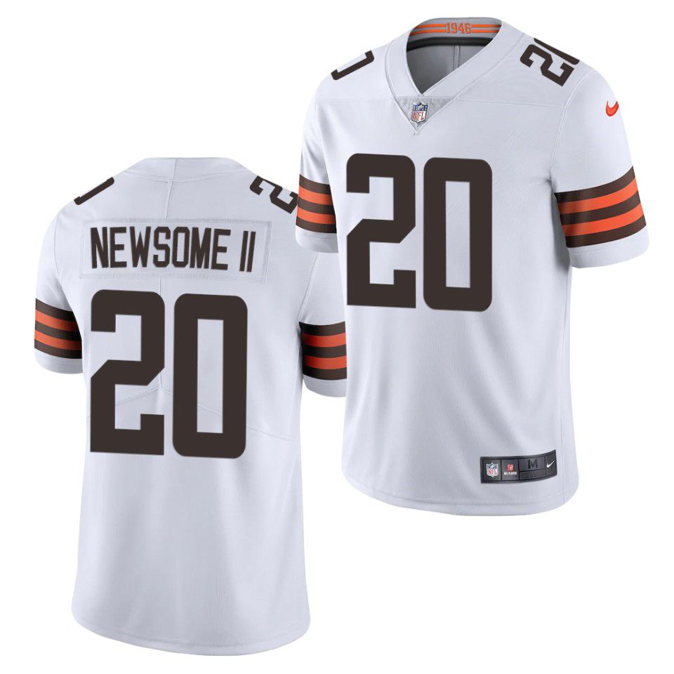Men Cleveland Browns 20 Tavierre Thomas Nike White Limited NFL Jersey